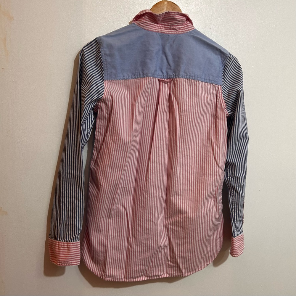 Jcrew multi colored stripe button down - image 3